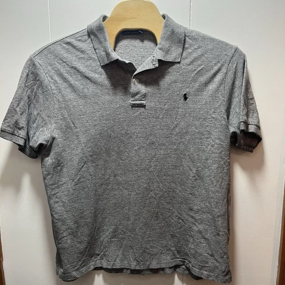 Polo Ralph Lauren Polo Shirt Short Sleeve Gray Men's Size 2XB 2XL Big